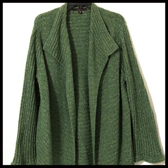 SOLD! Macy’s Fever Long Cardigan with Fringe - Picture 2 of 14